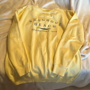 Seagrove beach yellow sweatshirt size medium